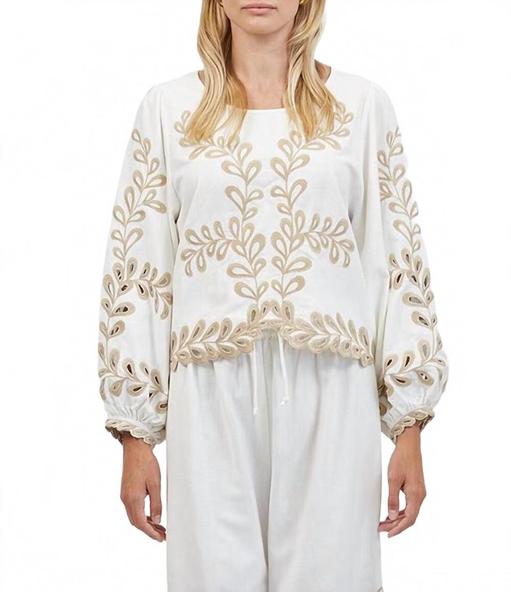 NEW A.REN felicity top in cream
